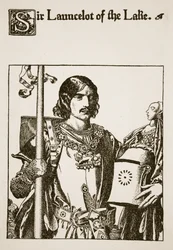 Sir Launcelot van het Meer, illustratie uit 